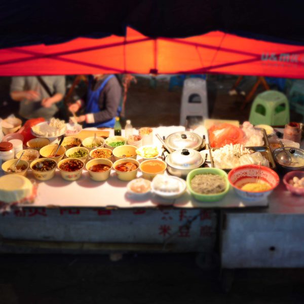 Market stall in Guangxi province China