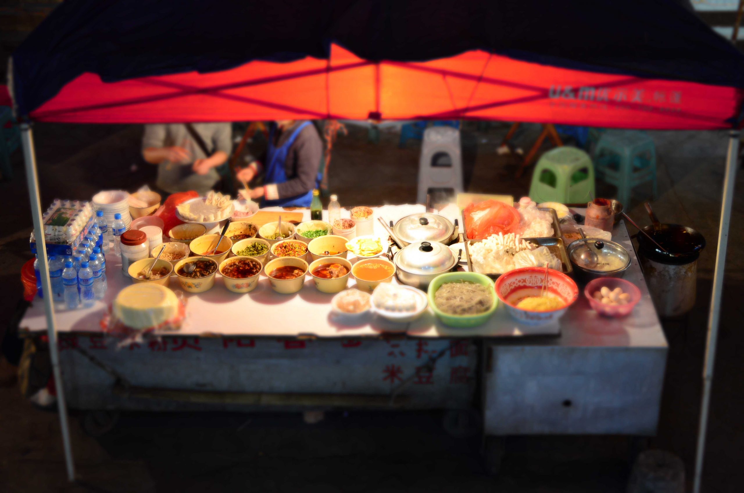 Market stall in Guangxi province China